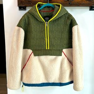 UGG IGGY SHERPA HALF ZIP